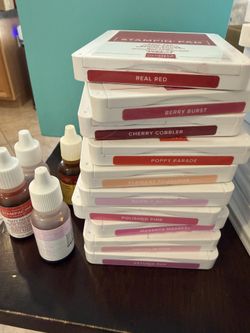 Stampin’ Up Ink Pads Lot + Reinkers – Reds & Pinks Bundle