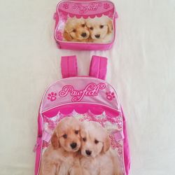 Backpack with lunch box