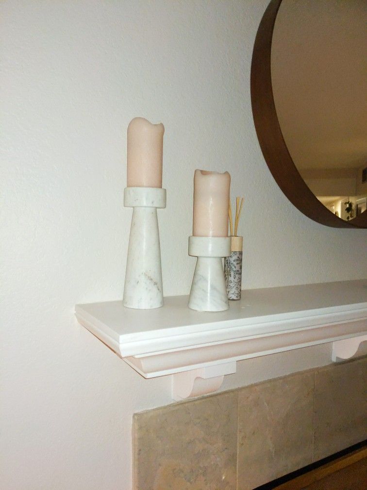 Marble Candle Holders/Pillars
