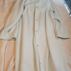 Miss Elaines Exclusive Of Decoration Robe Light Blue 75% Polyester 25% Cotton