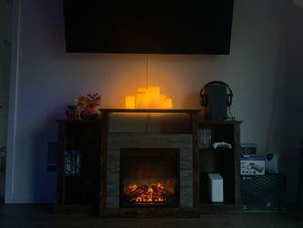 fireplace tv stand