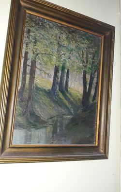 1910 impressionist signed oil painting DEMOREST.