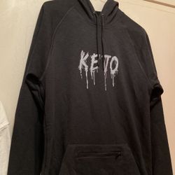 KEJO Men Sweater With Hood Black Size Small 