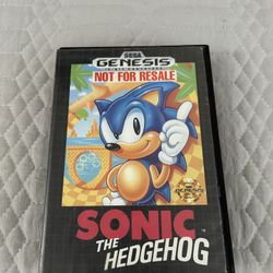 Sega Genesis Sonic The Hedgehog NOT FOR RESALE