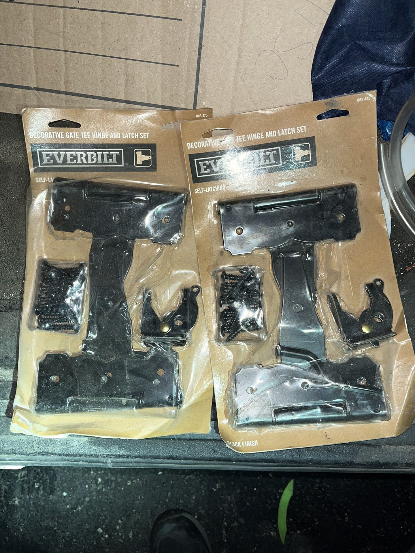 DECORATIVE GATE TEE HINGE AND LATCH SET