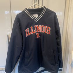 Illinois Men’s Crewneck Windbreaker