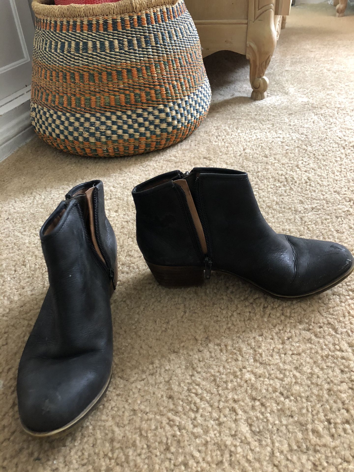 Lucky brand black booties