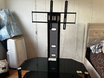 Glass tv stand