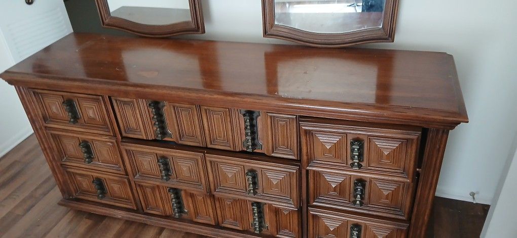 Dresser Armoire With Mirrors