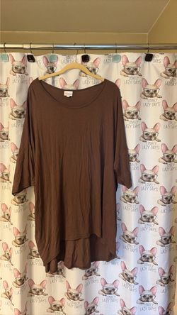 LuLaRoe Brown Tunic Top