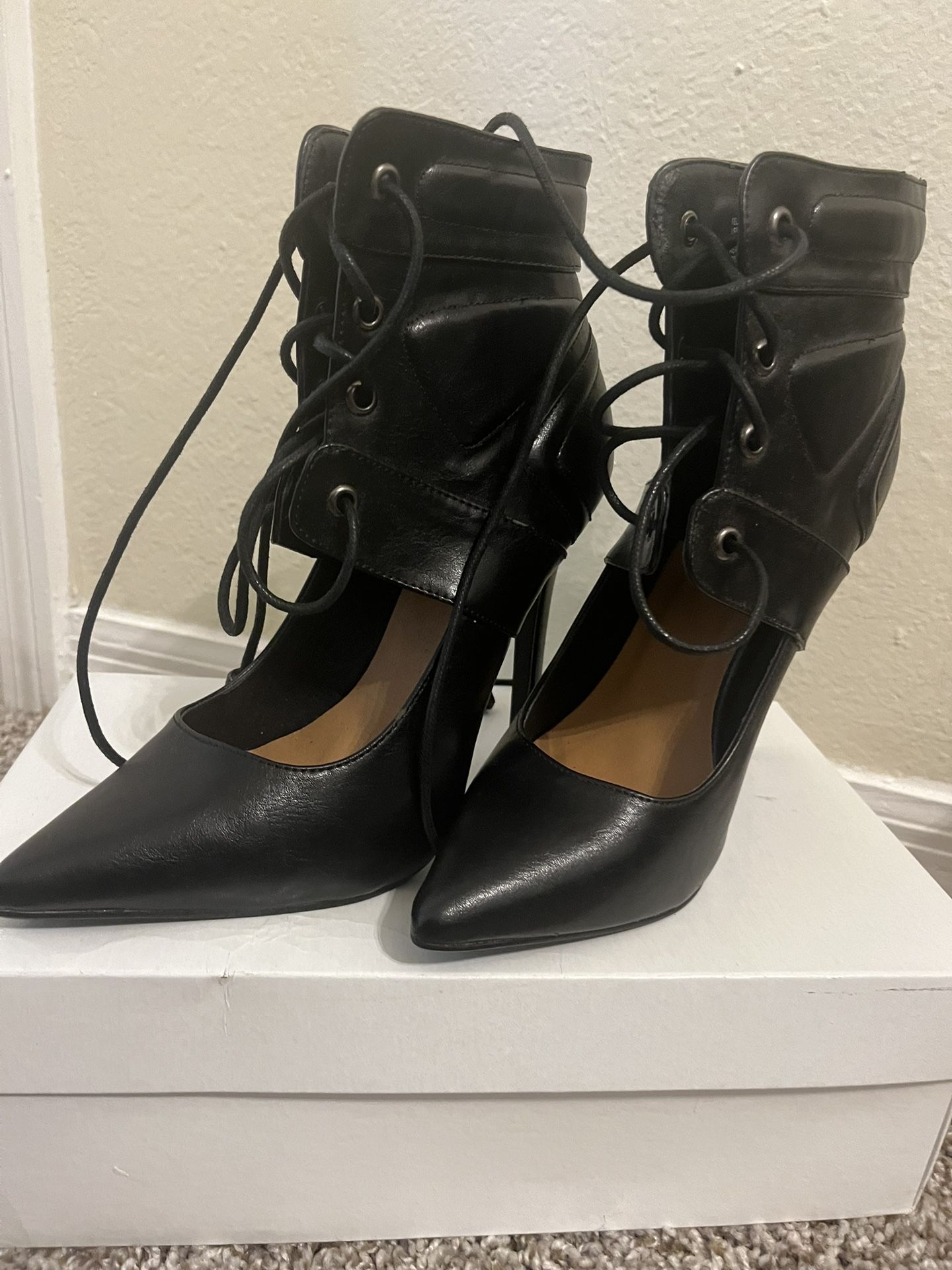 Black Heel Booties