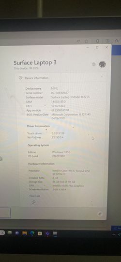 microsoft surface laptop touchscreen