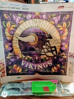Minnesota Vikings diamond painting complete kit