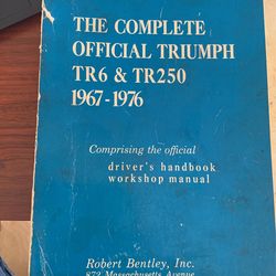 TR6 Service/workshop Manual 1(contact info removed)