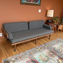 Beautiful Mid-Century Modern Couch – Handcrafted Details
