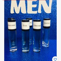 Top 5 Men body oils, 10 ml. & 30 ml. Roll On Fragrances