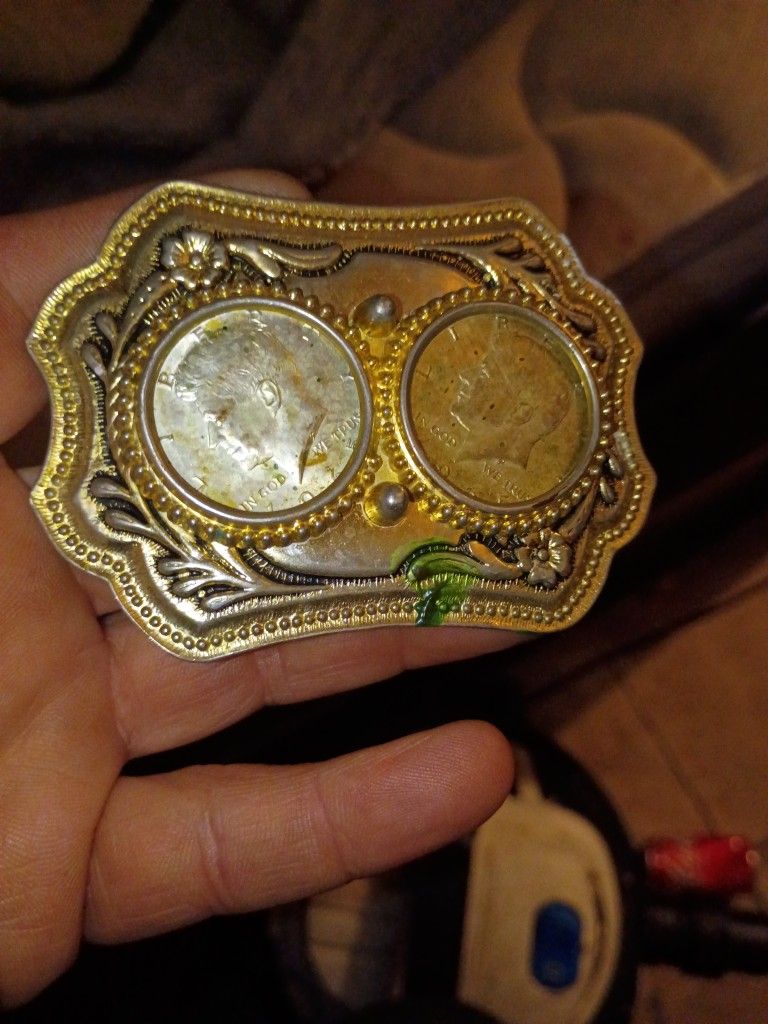 Silver Vintage Belt Buckle