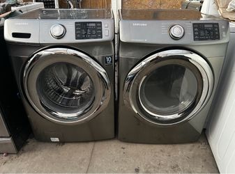 SAMSUNG. WASHER AND GAS DRYER