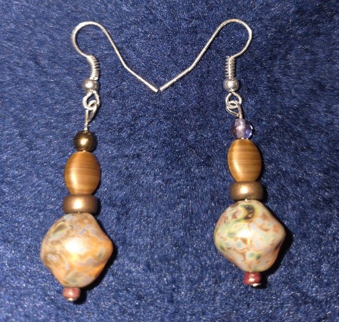 Earth Colors Handmade Earrings 
