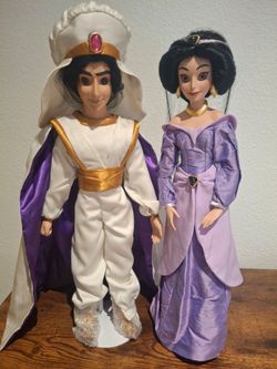 Disney Aladdin and Jasmine Collector Dolls Set
