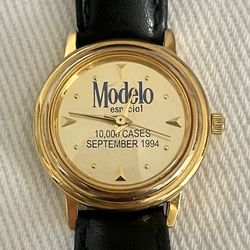 Vintage Modelo especial 1994  Commemorative Promotional Wristwatch  Gold Accent