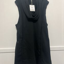 NWT L Black Sleeveless Romper 