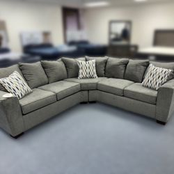 Harris Grey Sectional Sala Sillon