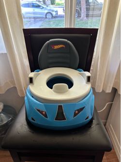 Hot wheels blue Race car potty