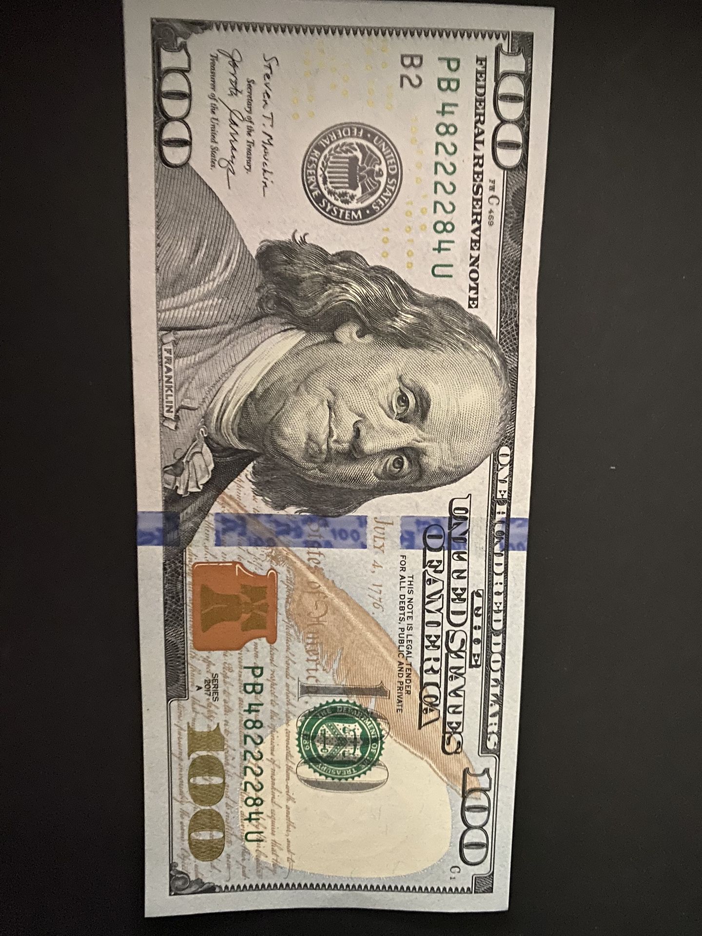 Radar Uncirculated Bill