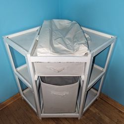 Baby diaper changing table cabinet
