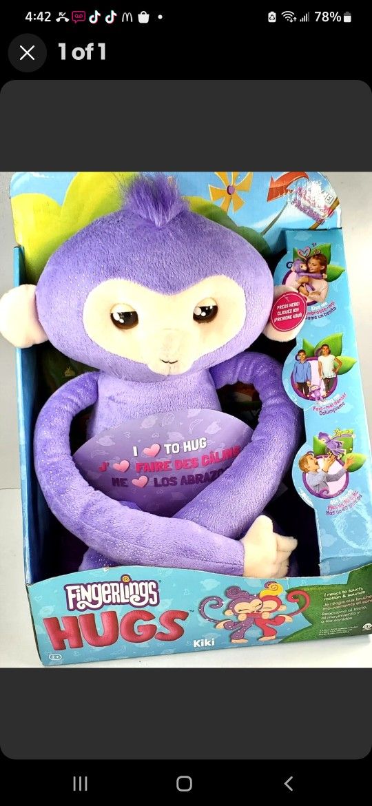 Fingerlings Hugs Plush 4 Kinds Of ANIMALS