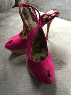 Pink Sam Edelman peep toe stilletto size 10
