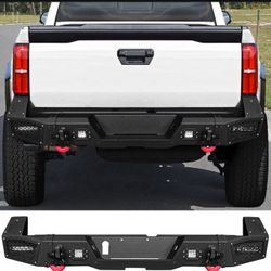 New in the box Rear Bumper (front bumper sales separate) Fits 2024-2026 Toyota Tacoma Fits 2024-2026 Toyota Tacoma Solid Steel Truck Off-Road Bumper C