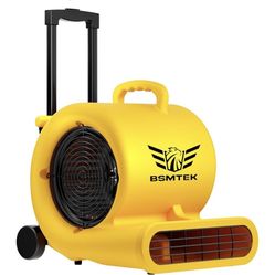 2 CFM 1HP Air Mover Blower Fan, Floor Blower Dryer, 3 Speeds, 4 Adjustable Angles, Handle Wheelkit, 15Ft Long Cord Portable, Stackable - 2026 