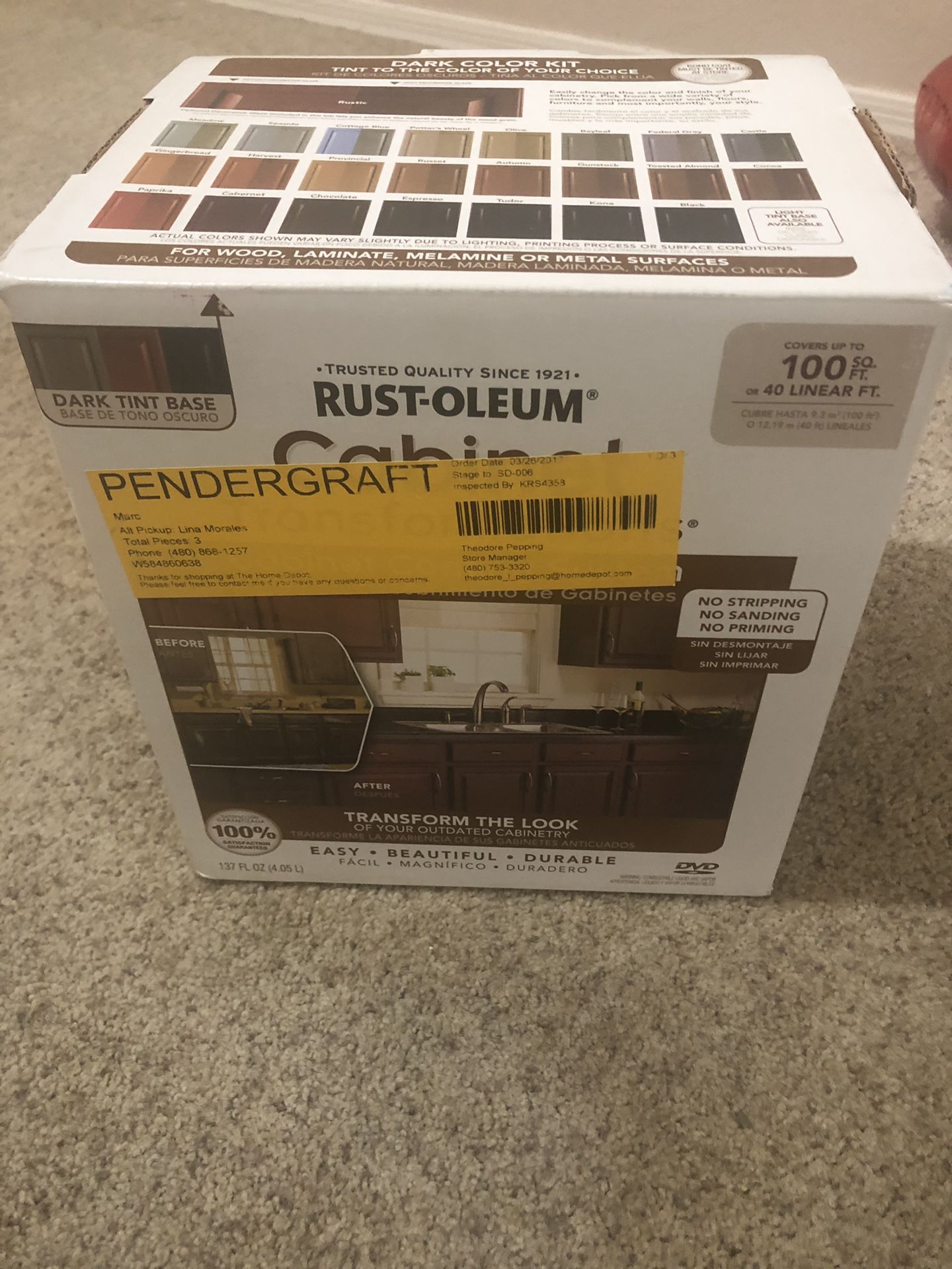 Brand New Rust-Oleum Cabinet Transformation Kit