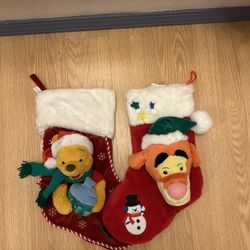Vintage Winnie The Pooh and Tigger stokcings (read descrption)