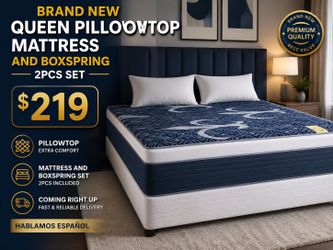 🇺🇸🇺🇸NEW PILLOWTOP SET $219