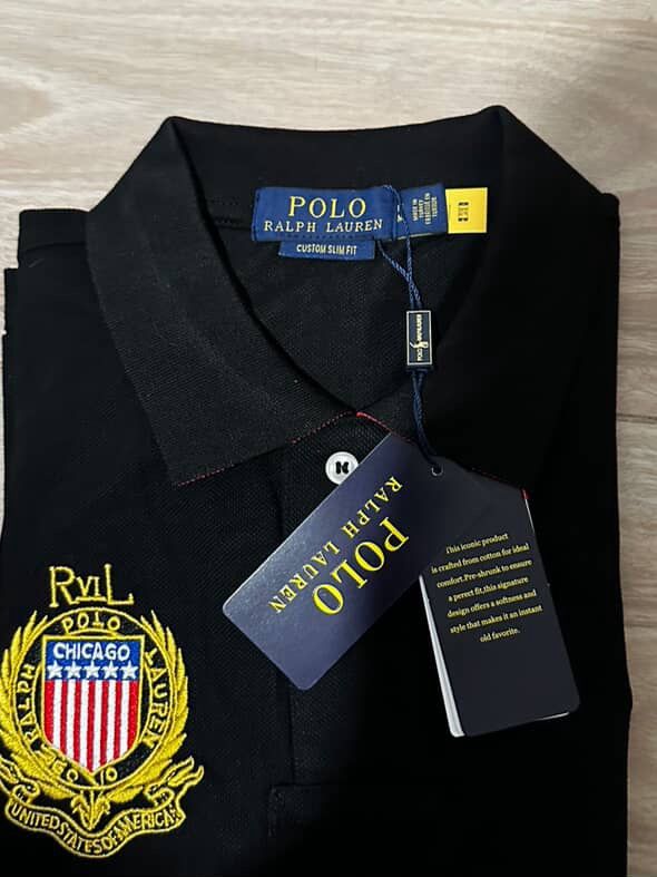 New Polo Ralph Lauren Chicago Black Polo Shirt Size L for Sale in