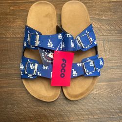 Foco Dodgers Sandals. Brand New! Never Worn! 