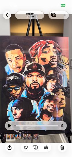 🔥 Hip-Hop Legends 3D Wall Art – Tupac, Dr. Dre, Ice Cube & More – $40 OBO 🔥
