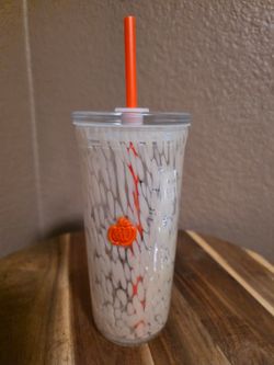 Starbucks PSL Icon 16 oz Glass Cold Cup