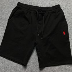 Ralph Lauren Black Shorts With White Trim