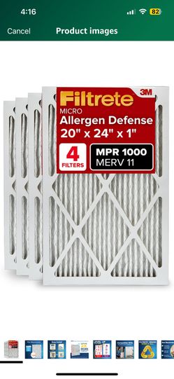 Filtrete Air Filters Pack Of 4
