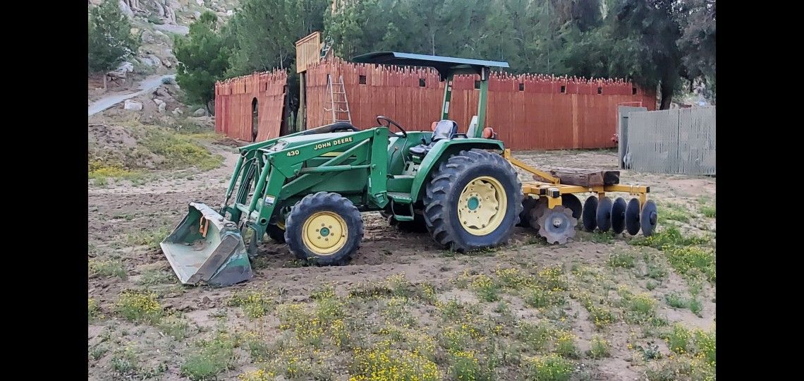 4x4 John Deere Weed Removal Tractor Disc Mower