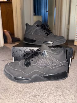 Size 2Y Black Cat Jordan 4's