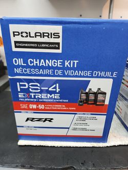 Polaris RZR turbo oil change kit.