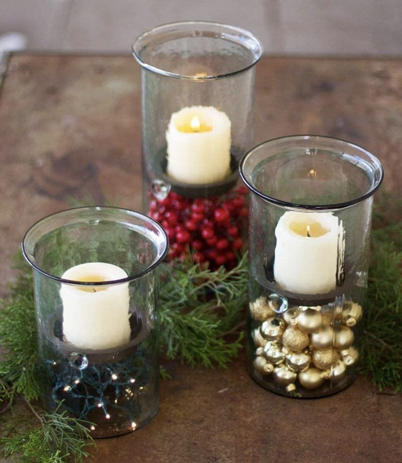 1 Hurricane Glass Candle Holder Centerpeice