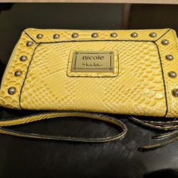 Yellow Nicole Miller Wallet 
