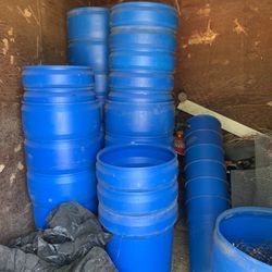 Blue Barrel Water/food/feed/storage