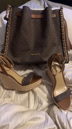 Mk Purse And Matching Wedges 